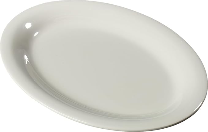 Carlisle FoodService Products Sierrus Oval Platter, Heavy Duty Melamine Tray - Image 2