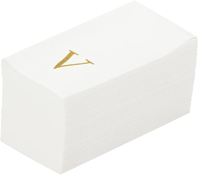 Luxenap 15.8 X 7.9 Inch Linen-Feel Guest Towels, 2000 Lettered Hand Towels by Restaurantware