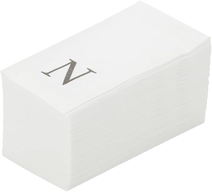 Luxenap 15.8 X 7.9 Inch Linen-Feel Guest Towels, 2000 Lettered Hand Towels by Restaurantware
