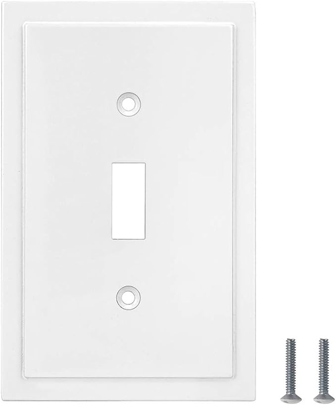 Modern Edge Decorative Wall Plate Switch Plate Outlet Cover, Durable Solid Zinc - Image 6