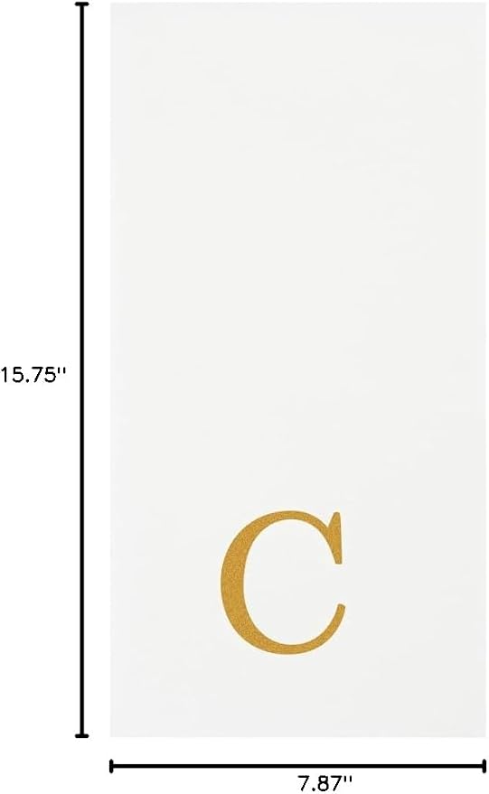 Luxenap 15.8 X 7.9 Inch Linen-Feel Guest Towels, 2000 Lettered Hand Towels - Image 12