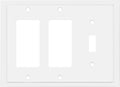 Modern Edge Decorative Wall Plate Switch Plate Outlet Cover, Durable Solid Zinc by HenneBery