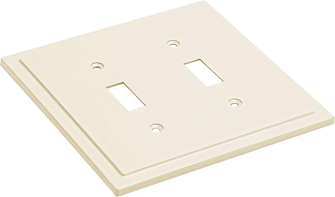 Modern Edge Decorative Wall Plate Switch Plate Outlet Cover, Durable Solid Zinc - Image 2