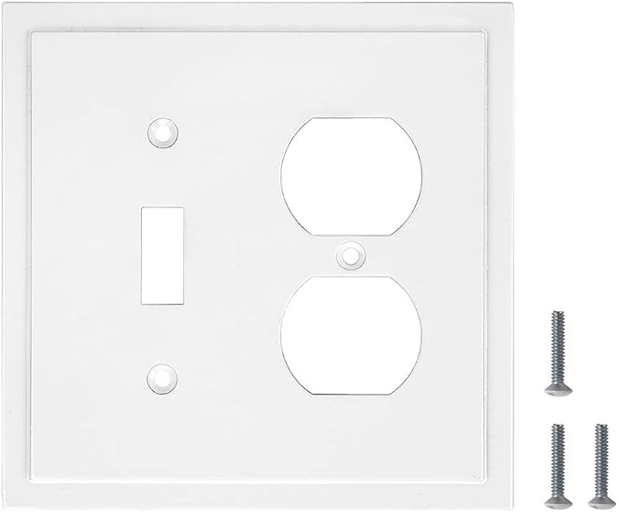 Modern Edge Decorative Wall Plate Switch Plate Outlet Cover, Durable Solid Zinc - Image 6