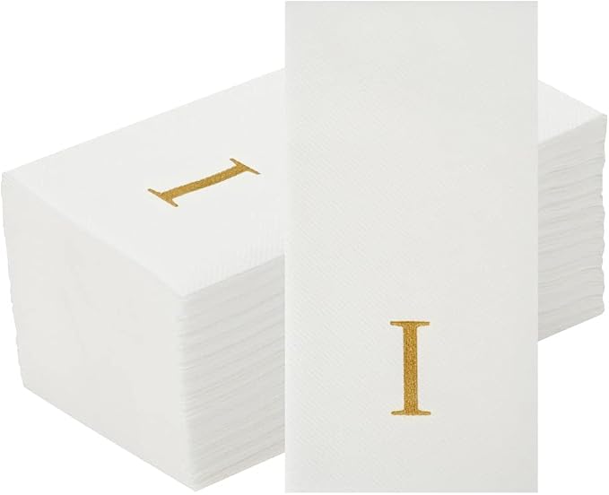 Luxenap 15.8 X 7.9 Inch Linen-Feel Guest Towels, 2000 Lettered Hand Towels - Image 2