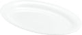 White Plastic Oval Serving Trays by PLASTICPRO
