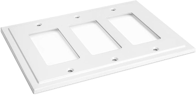 Modern Edge Decorative Wall Plate Switch Plate Outlet Cover, Durable Solid Zinc - Image 5