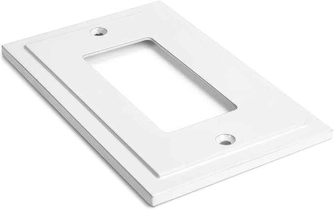 Modern Edge Decorative Wall Plate Switch Plate Outlet Cover, Durable Solid Zinc - Image 5