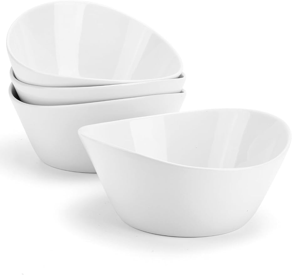 48 oz Porcelain Salad Bowls, Large Serving Bowls by Yedio