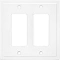 Modern Edge Decorative Wall Plate Switch Plate Outlet Cover, Durable Solid Zinc by HenneBery