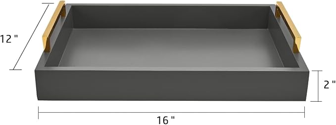 40cm x30cm Serving Trays with Handles, Ottoman Trays, Living Room, and Outdoors - Image 3