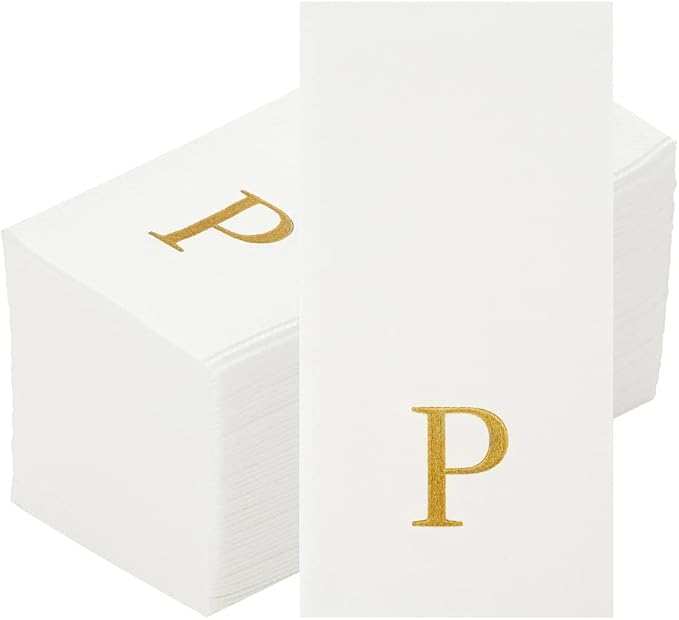 Luxenap 15.8 X 7.9 Inch Linen-Feel Guest Towels, 2000 Lettered Hand Towels - Image 2
