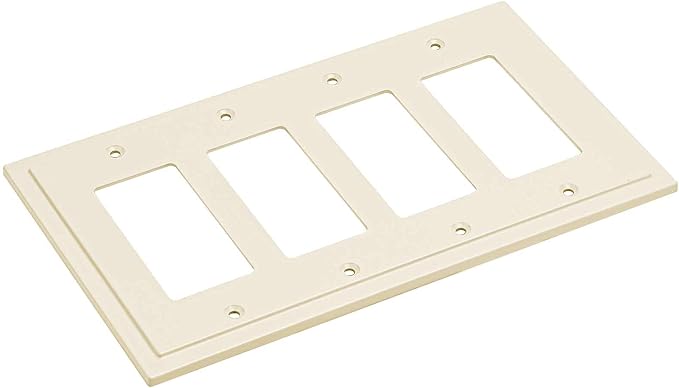 Modern Edge Decorative Wall Plate Switch Plate Outlet Cover, Durable Solid Zinc - Image 2