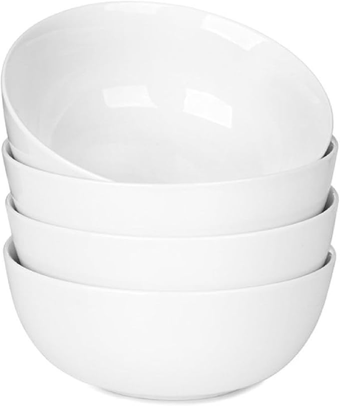 Cereal Bowls Set of 4, Kitchen Bowl by WishDeco