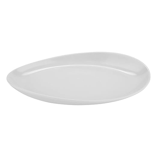 G.E.T. OP-1580-W Heavy-Duty Shatterproof Plastic Oval Melamine Serving Platter by Unknown