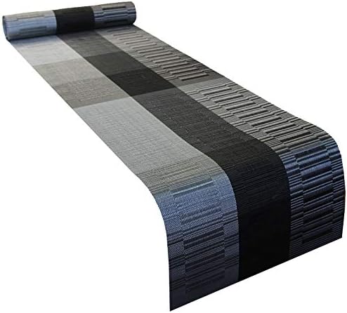 PIGCHCY Elegant Placemats with Matching Table Runner, Washable Durable Vinyl - Image 4