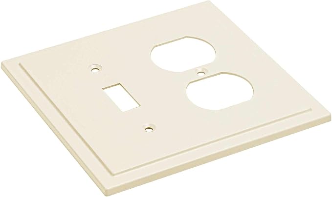 Modern Edge Decorative Wall Plate Switch Plate Outlet Cover, Durable Solid Zinc - Image 2