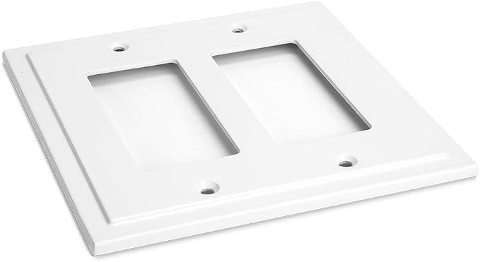 Modern Edge Decorative Wall Plate Switch Plate Outlet Cover, Durable Solid Zinc - Image 4