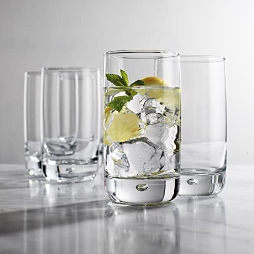 Set of 4 Highball Glasses 16 Oz Collins Cocktail Drinking Glass Cups, Bubble - Image 5