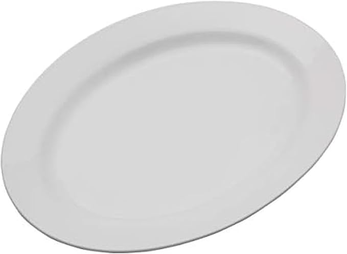 Everyday White Porcelain Oval Serving Platter, 16 Inch Large Turkey Platter by EverydayWhite
