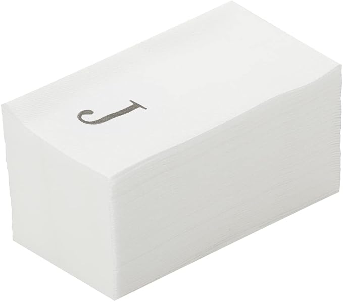 Luxenap 15.8 X 7.9 Inch Linen-Feel Guest Towels, 50 Lettered Hand Towels - Image 2
