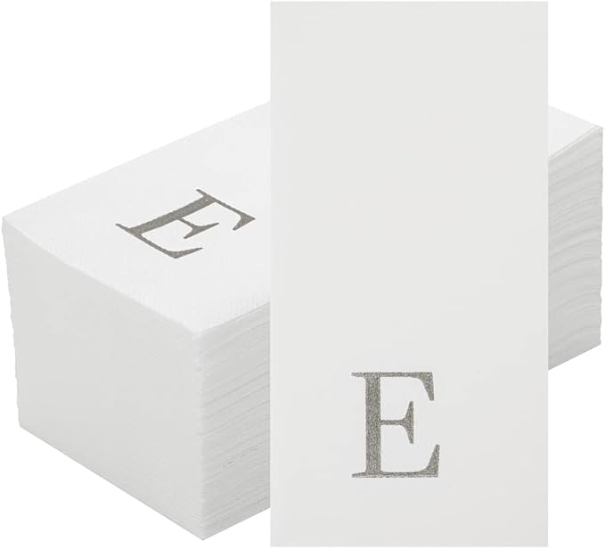 Luxenap 15.8 X 7.9 Inch Linen-Feel Guest Towels, 2000 Lettered Hand Towels - Image 2
