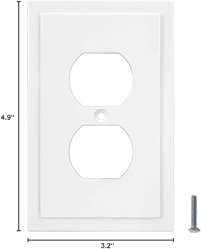 Modern Edge Decorative Wall Plate Switch Plate Outlet Cover, Durable Solid Zinc - Image 6