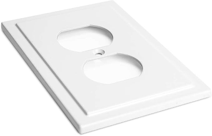 Modern Edge Decorative Wall Plate Switch Plate Outlet Cover, Durable Solid Zinc - Image 2