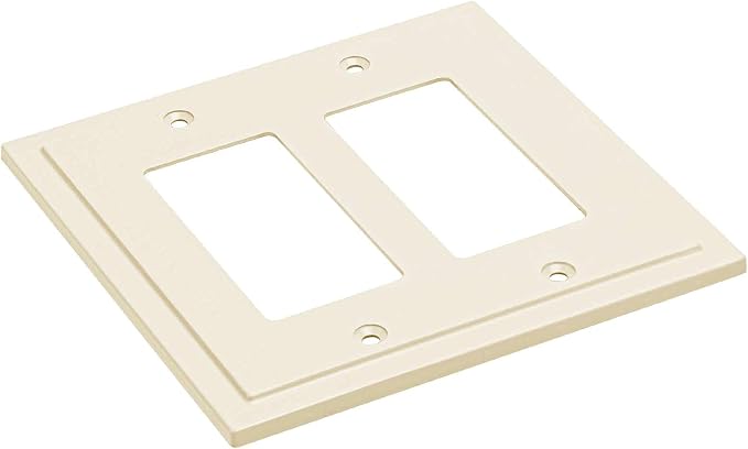Modern Edge Decorative Wall Plate Switch Plate Outlet Cover, Durable Solid Zinc - Image 2