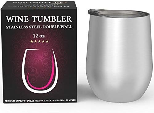 CHILLOUT LIFE 12 oz Stainless Steel Wine Tumbler - Image 2