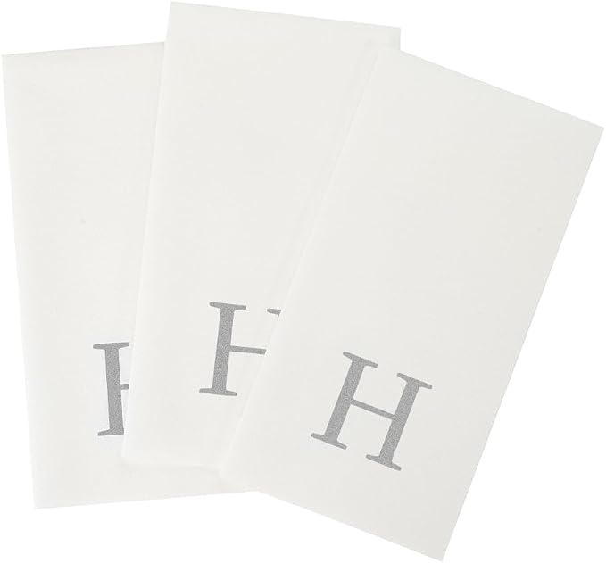 Luxenap 15.8 X 7.9 Inch Linen-Feel Guest Towels, 50 Lettered Hand Towels - Image 11