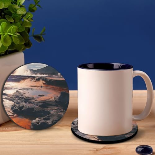 18 PCS Sublimation Coasters Blanks Bulk, 4x4 Inch Round Blank Cup Mat Rubber - Image 4