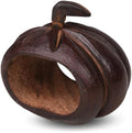 Lightnpro 6 Pack Wooden Pumpkin Design Napkin Rings by Lightnpro