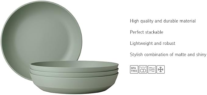 Mepal - Deep plate Silueta - Dishwasher & microwave resistant - Plastic plates - Image 3