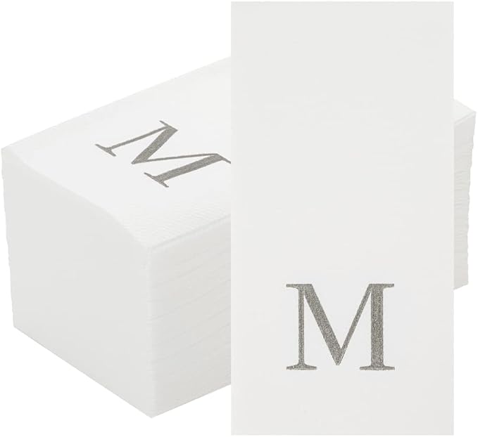 Luxenap 15.8 X 7.9 Inch Linen-Feel Guest Towels, 2000 Lettered Hand Towels - Image 2