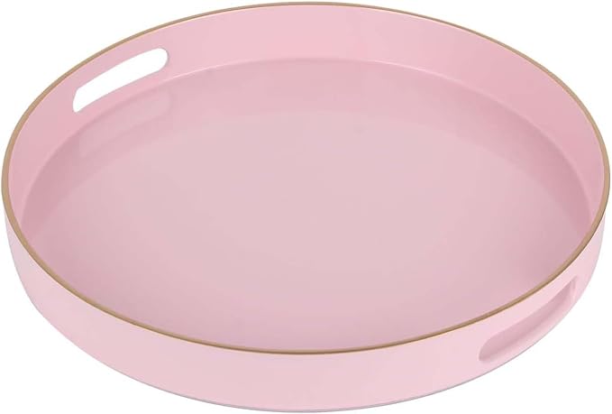 Pink Decorative Serving Tray by FUUKOU
