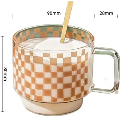 Glass Mug Cup, Microwave and Dishwasher Safe, Cylindrical - Image 6
