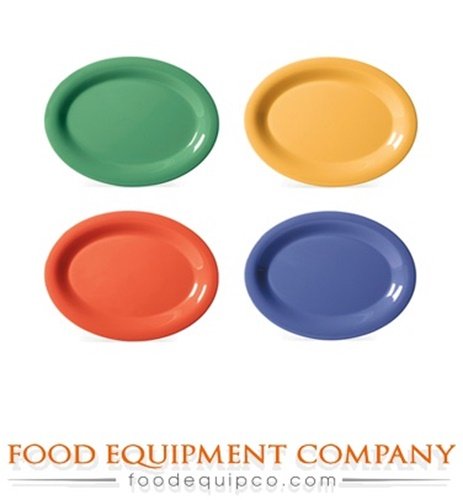 G.E.T. OP-135-MIX Melamine Oval Serving Platter / Dinner Plate, 13.5" x 10.25" by Unknown