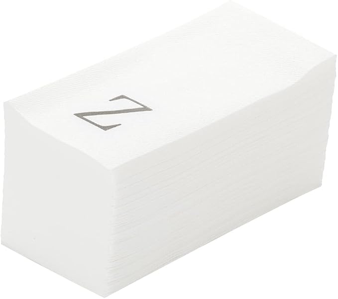 Luxenap 15.8 X 7.9 Inch Linen-Feel Guest Towels, 2000 Lettered Hand Towels by Restaurantware