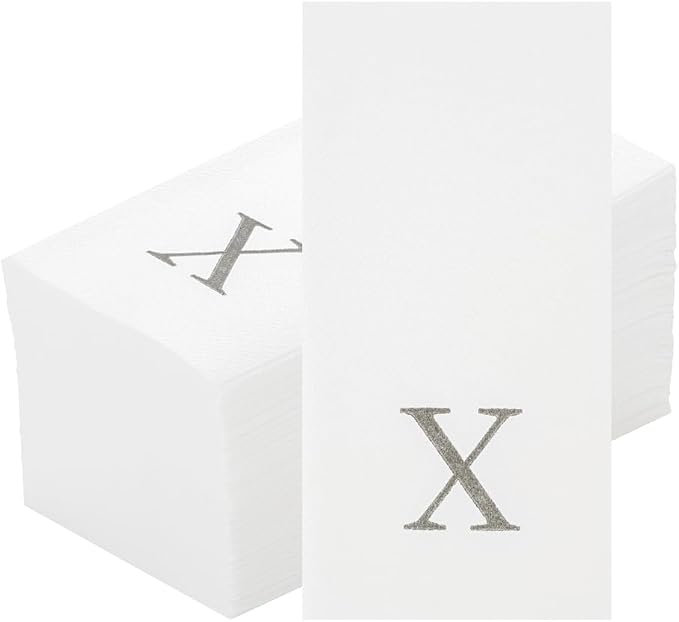 Luxenap 15.8 X 7.9 Inch Linen-Feel Guest Towels, 2000 Lettered Hand Towels - Image 2
