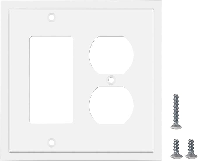 Modern Edge Decorative Wall Plate Switch Plate Outlet Cover, Durable Solid Zinc - Image 6
