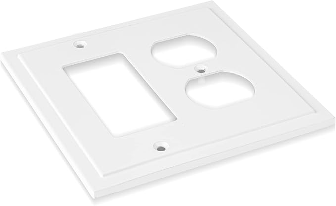 Modern Edge Decorative Wall Plate Switch Plate Outlet Cover, Durable Solid Zinc - Image 5