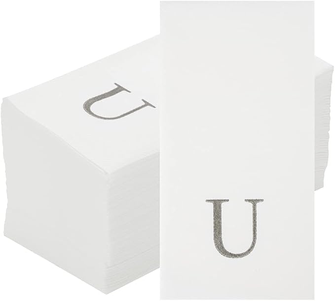 Luxenap 15.8 X 7.9 Inch Linen-Feel Guest Towels, 2000 Lettered Hand Towels - Image 2