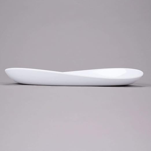 G.E.T. OP-1580-W Heavy-Duty Shatterproof Plastic Oval Melamine Serving Platter - Image 2