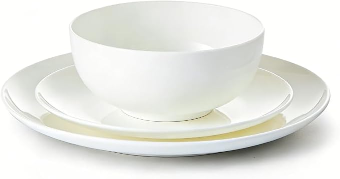 6-Piece Bone China Dinnerware Set by KINGSTONE