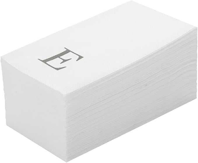 Luxenap 15.8 X 7.9 Inch Linen-Feel Guest Towels, 2000 Lettered Hand Towels by Restaurantware