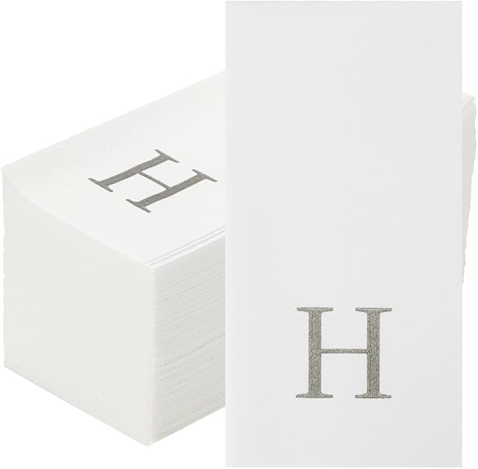 Luxenap 15.8 X 7.9 Inch Linen-Feel Guest Towels, 2000 Lettered Hand Towels - Image 2