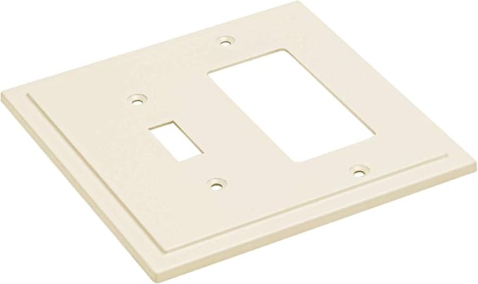 Modern Edge Decorative Wall Plate Switch Plate Outlet Cover, Durable Solid Zinc - Image 2