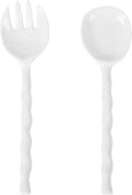 UP Wave Handle Melamine Salad Servers, Serving Utensil Set, Includes Serving by UPware