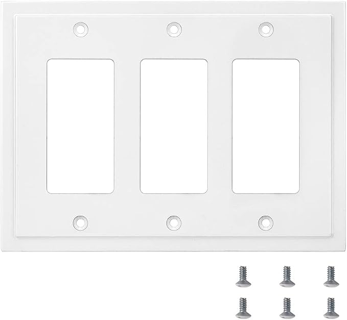 Modern Edge Decorative Wall Plate Switch Plate Outlet Cover, Durable Solid Zinc - Image 6